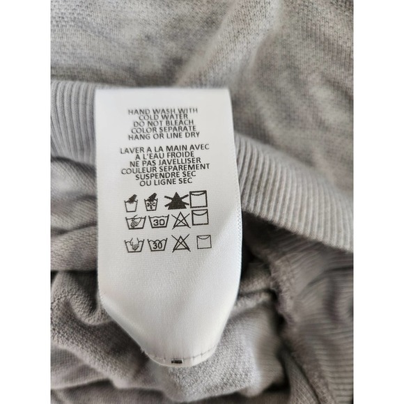 Anthropologie Eri + Ali Deep V Ribbed Oversized Dolman Top in Grey Size XS - Picture 6 of 7